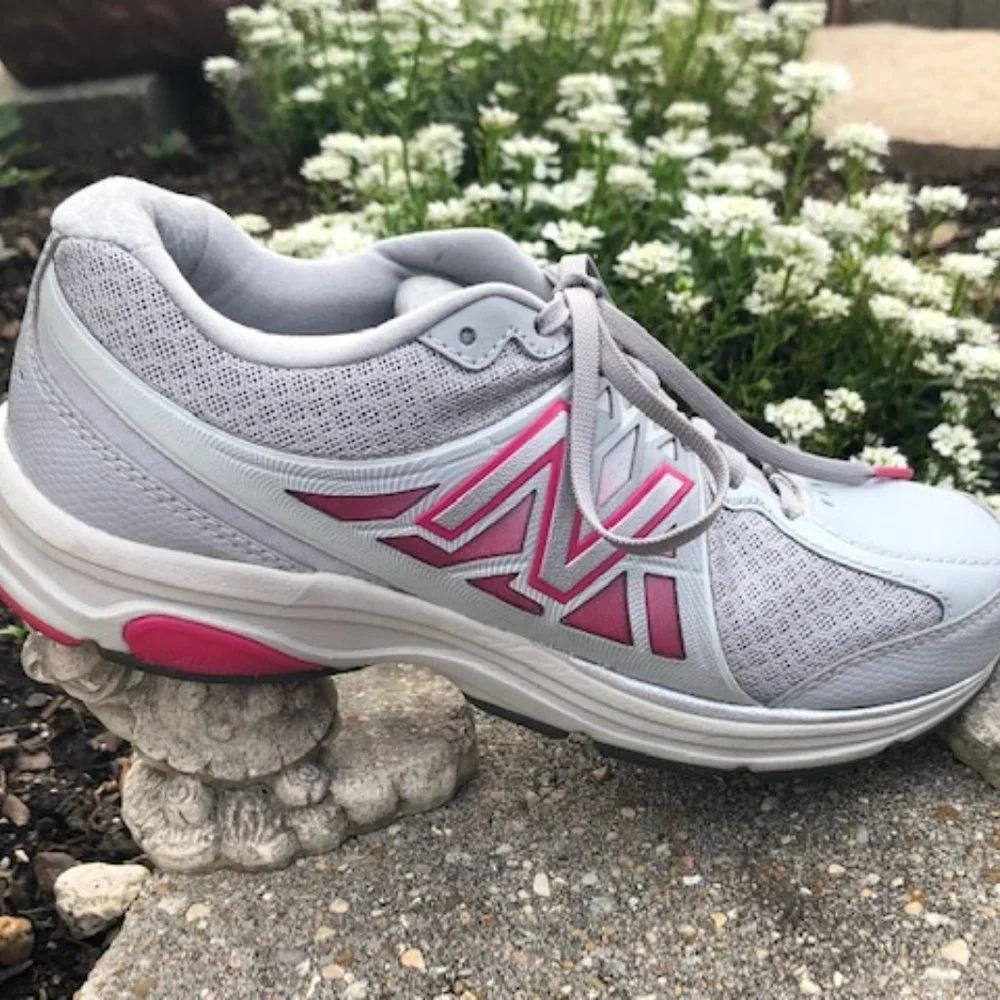 NEW BALANCE 847 V2 WOMENS WALKING SHOES GRAY PINK WW847GR2 SIZE 6-1/2M - Picture 7 of 14